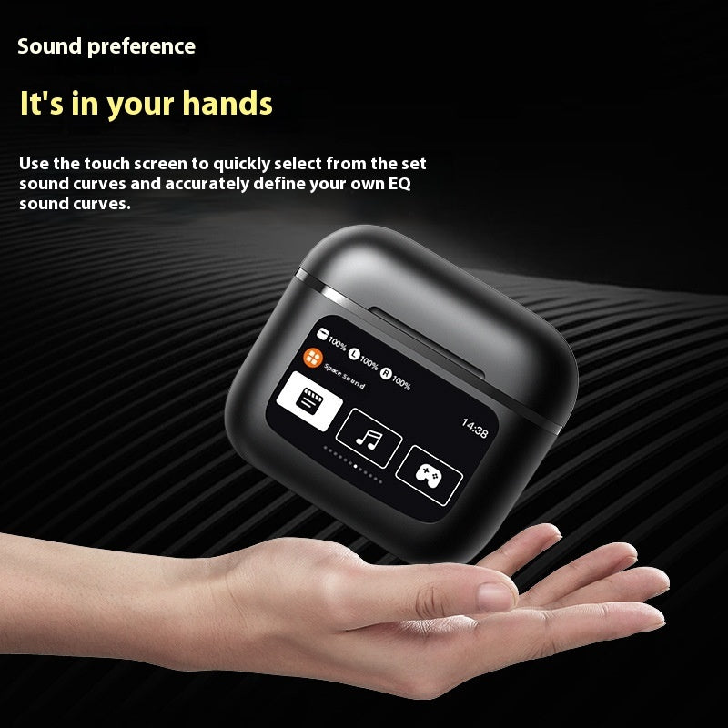 Touch Screen Wireless Noise Reduction In-ear Sports Game Bluetooth Headset