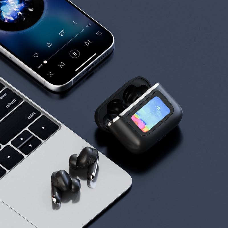 Touch Screen Wireless Noise Reduction In-ear Sports Game Bluetooth Headset