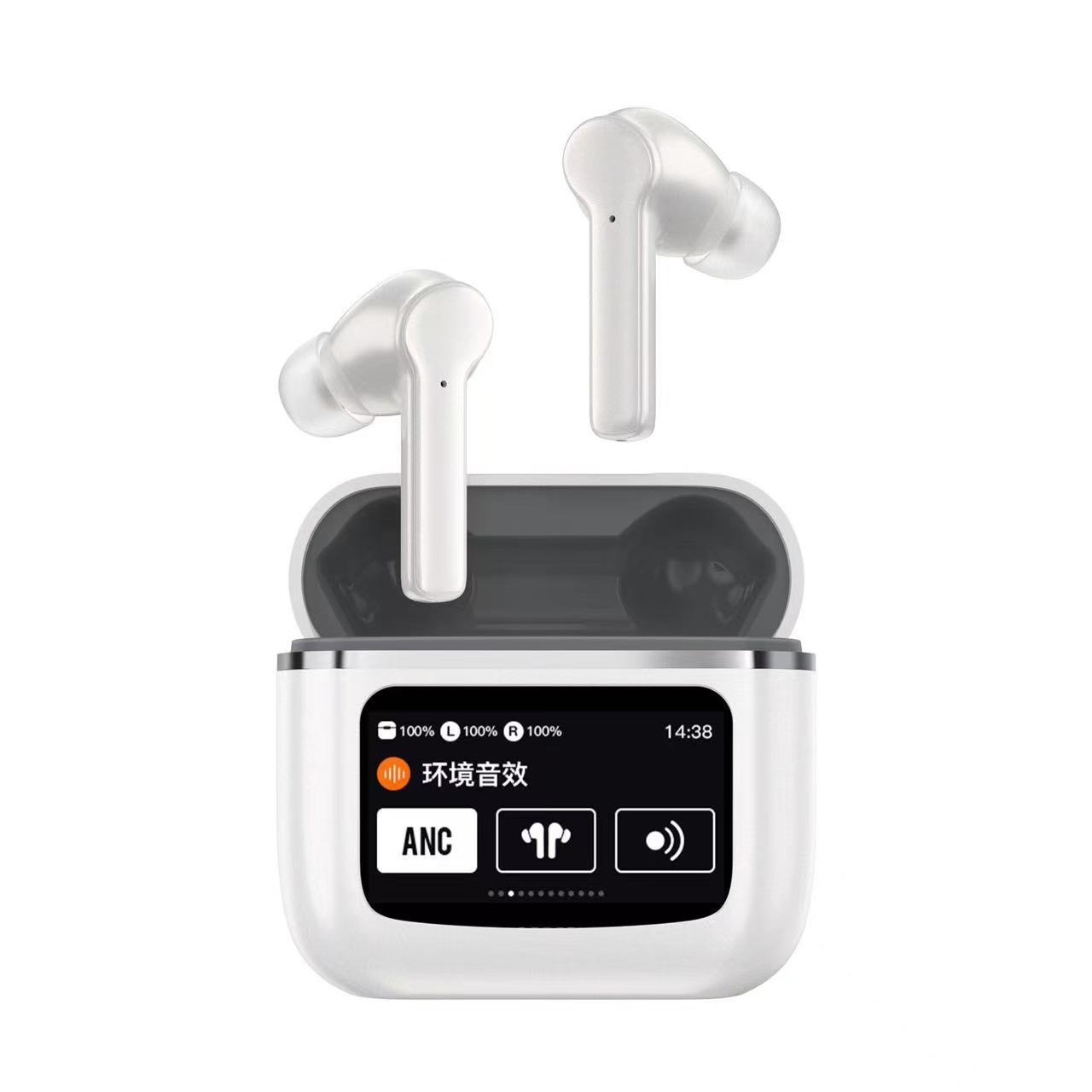 Touch Screen Wireless Noise Reduction In-ear Sports Game Bluetooth Headset